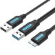 VENTION - CABLE USB 3.0/M USB2.0/M MICROUSB/M 1 M NEGRO VENTION - CQPBF